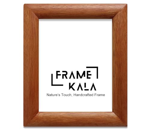 Image of Handmade Walnut Wooden Photo Frame, 8 x 10 inch Display for Artworks, Pictures and Photos of Your Loved Ones, Best for Home, Office, Wall Decor, Living Room, Bedroom, Warm Walnut
