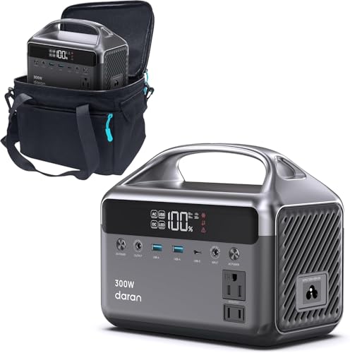 Amazon.co.jp: DARAN 192Wh ポータブル電源 300W AC出力 収納バッグ