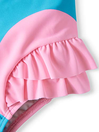 Wonder Nation Toddler Girls Swans Splendor Blue One Piece Swimsuit3