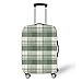 Surwin 3D Elastica Proteggi Valigia Suitcase Luggage Cover Coperchio di Protezione Antipolvere Lavabile Copertura Viaggio Proteggi Bagagli Coprire (Griglia verde chiaro,XL (30-32 pollici))