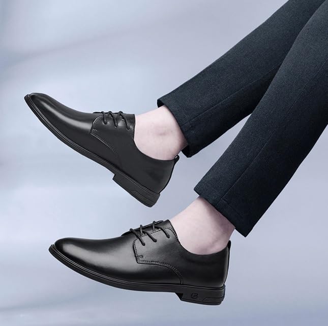 Mens Tuxedo Shoes Lace-up Non Slip Casual Business Work Formal Shoes Office Working Derby Shoes3