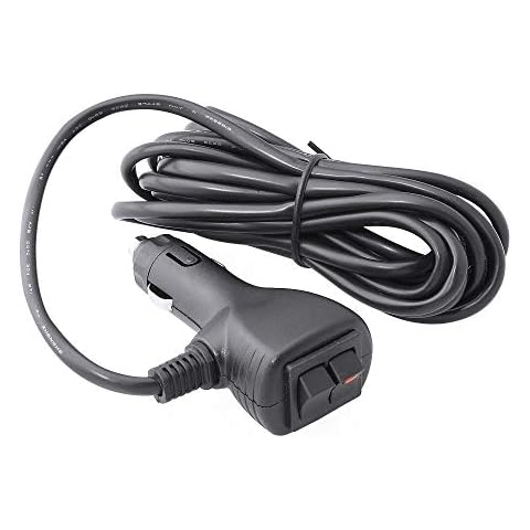 ONLINE LED STORE True Mods 12V DC 10A Heavy Duty On/Off + Ground Triggered Momentary Switch Cigarette Lighter Adapter w/ 10ft Cable Cover