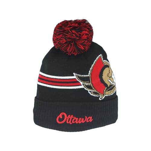 Image of ZHATS NHL Unisex-Adult NHL Officially Licensed Beanie Pom Rush
