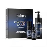 Kabos Midnight Touch Köperpflege Set | Hand- und Nagelserum 30ml, Handcreme 50ml, Bodylotion 250ml | Hautpflege Geschenkset Frauen Geschenkbox