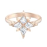 Swarovski Anillo con motivo Symbolic Star, para Mujer, blanco, Baño en tono Oro Rosa