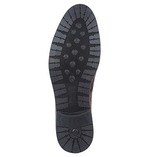 Image of SeeandWear Formal Shoes for Mens. Brown Pure Leather Branded Pointed with lace up Shoe.