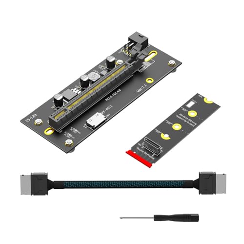 Anesoli M.2 NVME M�L�[ 2230 ���� PCIe 4.0 X16 ���T�[�A�_�v�^�[ 6�s���d�������P�[�u�� Oculink SFF-8612/8611 2280