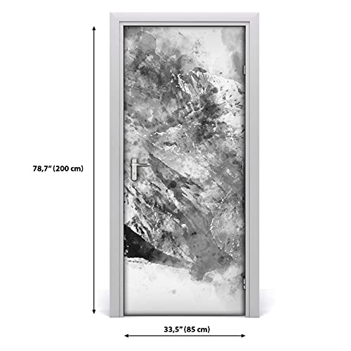 Mural autoadhesivo de diseño abstracto para puertas interiores 4