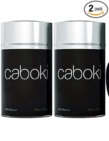 AOQ Caboki Hair Building Fibers For Regrowth & Instant Styling Natural Black Color 2 Units