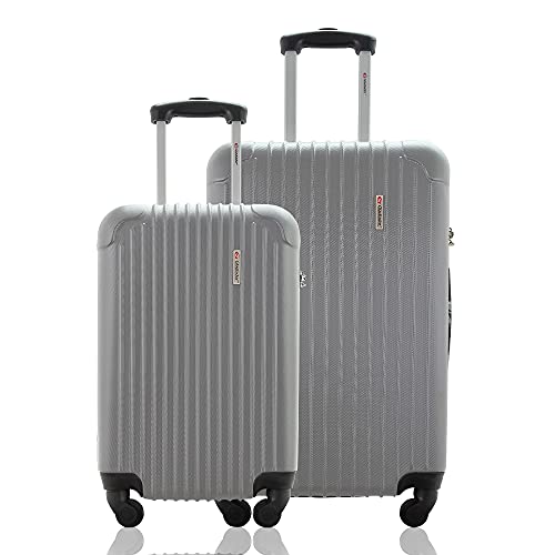 Kit Conjunto 2 Malas Rígidas 360° - Gladiador A2PM - Cinza