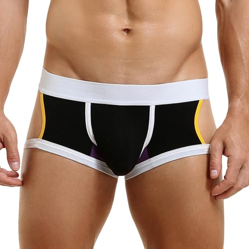 Men Jockstrap Sexy Underwear Low Rise Boxer Briefs Athletic Supporter Breathable Seamless Bulge Pouch Underpants