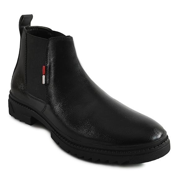 K C Fashion Chelsea Boots for Men | Lightweight Comfortable Trendy Outdoor Mens Slip-On Shoes | Chelsea Boots for Man for Formal, Casual, Office, Business, Winter Wear, Parties, and Events-picture-33