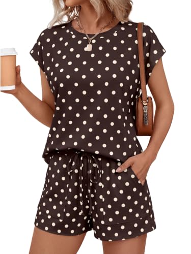 Image of AUTOMET Womens 2 Piece Summer Matching Lounge Short Sets with Pockets