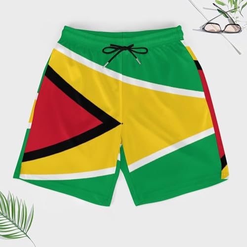 Zakqeik Palestine Flag Mens Swim Trunks Quick Dry Swim Shorts with Pockets Funny Beach Shorts3