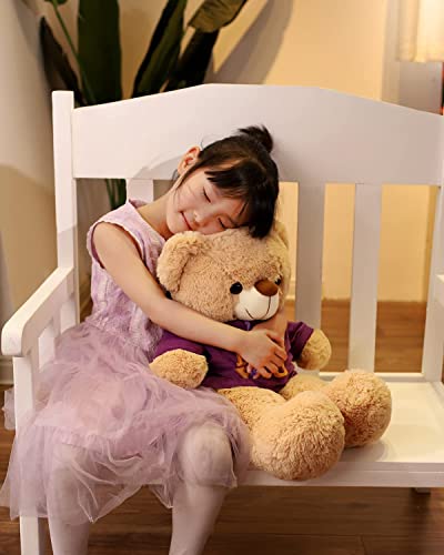 Image of AVSHUB Cute Teddy Bear Stuffed Animals Plush Toy Plushies Gifts for Boy or Girlfriend, Valentine's Day Gifts, Birthday Gift (2 Feet) (Brown)