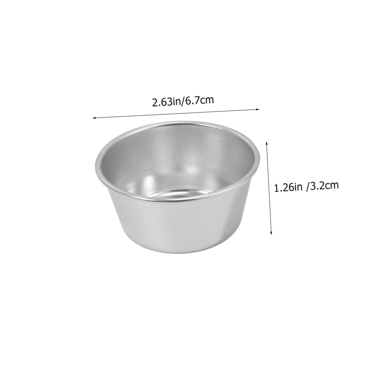 HEMOTON Lot De 5 Caissettes À Muffins Antiadhésives En Métal Pour Muffins Puddings Tartelettes Moules À Pâtisserie Faciles À Démouler 6 Pièces X 5