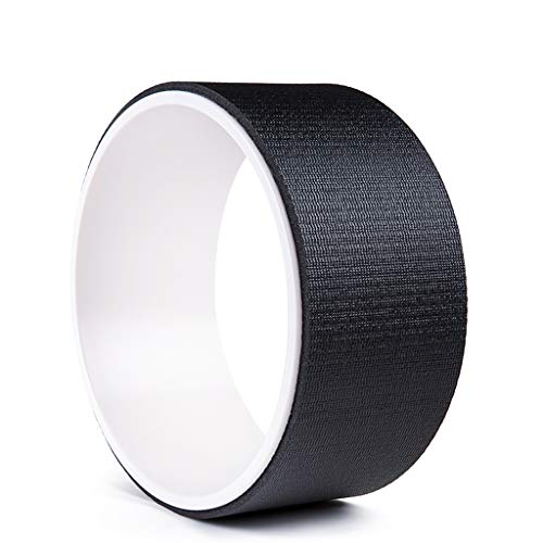 RYR Yoga Wheel Strongest Premium Dharma Yoga Wheel for Yoga Poses Perfect for Stretching Increasing Flexibility and Improving Backbends (Color : White)