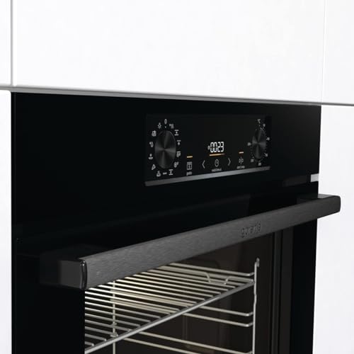 Gorenje OptiBake BOS6737 E02B Einbau-Backofen / 77L / AquaClean/Heißluft/ExtraSteam/AirFry/PerfectGrill/Pizzamode 300°C/Schwarz – Bild 6