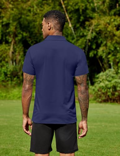 COOFANDY Men's Polo Shirts Short Sleeve Moisture Wicking Golf Shirt Fashion Casual Collared T-Shirt4