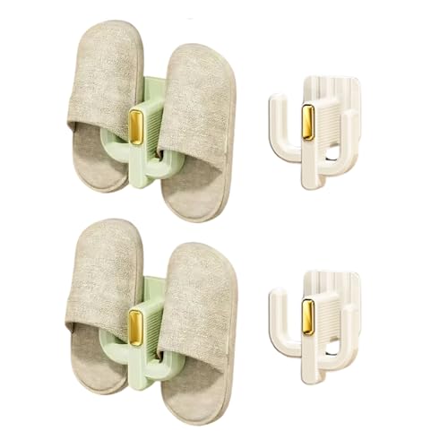 OBELGEOYA Wall Mounted Shoe Rack (4 Pack) - Versatile Hanging