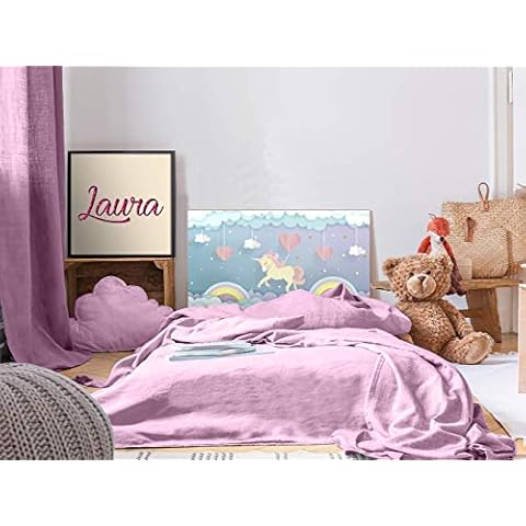 Oedim Pegasus Children’s Unicorn Headboard in Various Lightweight, Elegant, Durable and Economic Headboard 100x60cm Cover