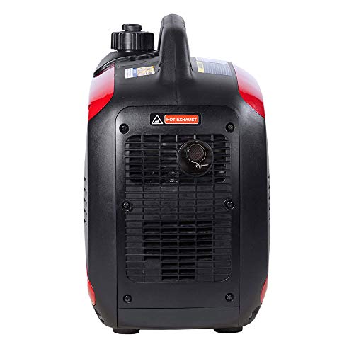 A-iPower SUA2000i 2000-Watt Portable Inverter Generator Gasoline-Powered, Red