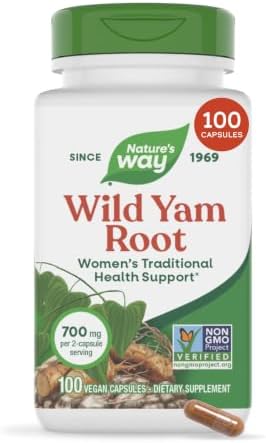 Nature's Way, Wild Yam, Root, 425 mg, 100 Vegetarian Capsules