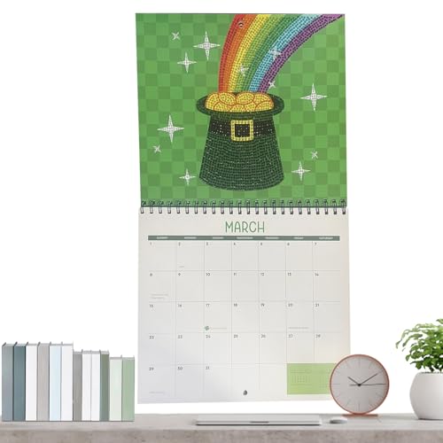 Calendrier mural 2026 peinture à strass pour résoudre le manque d'organisation