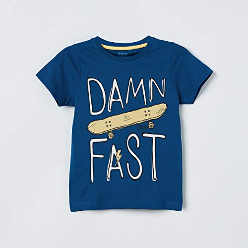 Image of Max Boy's Solid Regular Fit Tshirt