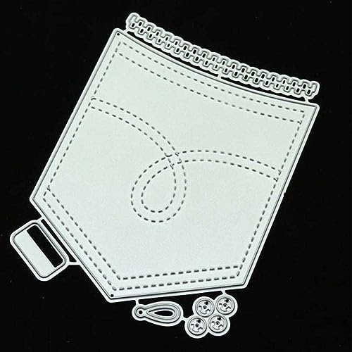 Calsgkspray Troqueles de corte de metal con bolsillos plateados para hacer tarjetas, álbumes de recortes