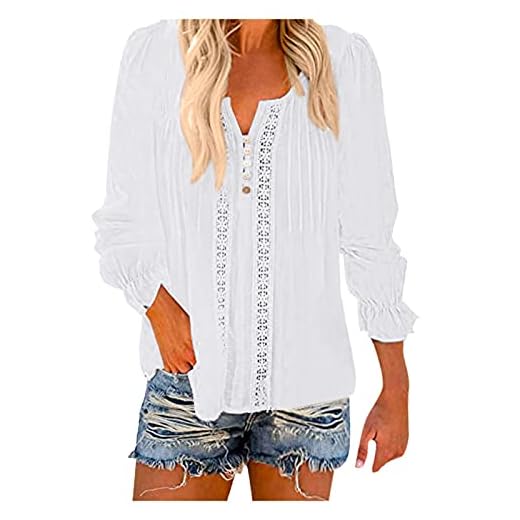 Långärmad T-shirt för kvinnor, kvinnor, v-ringning, blusskjorta, våffla, vita toppar, elegant, långärmad, knappar, damer, sommar, blusops, tunikor, stora storlekar, skjorta, långärmad, damer, tunika T-shirts, toppar, skjortor