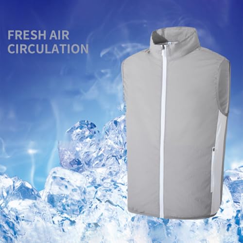 Gilet de refroidissement ventilé imperméable bleu bébé taille M - 3