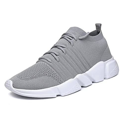 Image of GSLMOLN Mens Womens Fashion Sneakers Unisex Slip on Ultra-Sock Knit Soft Sole Breathable Lightweight Casual Walking Shoes