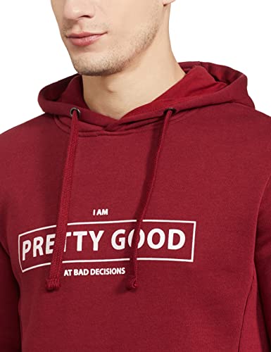 Image of Amazon Brand - Symbol Men's Cotton Blend Hooded Neck Regular Fit Sweatshirt