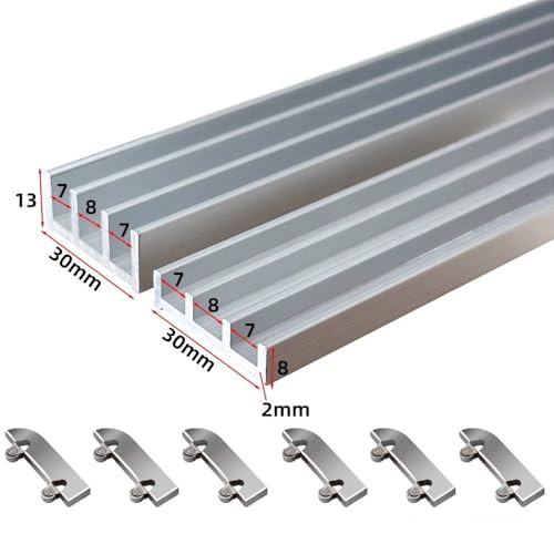 Riel para puertas correderas de 300 cm en armarios modernos del hogar 3