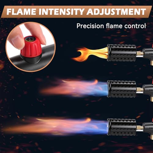 Image of ARTFLAMM Powerful Propane Torch with Safety Lock, Cooking Blow Torch Gun with Adjustable Flame & Cooling vents Design, Kitchen Food Torch for Grill, Sous Vide, Charcoal Lighter (Tank Not Included)