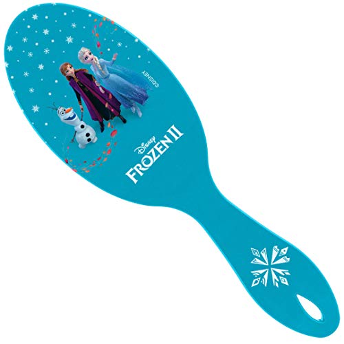 Condor, Escova de Cabelo Frozen, Almofadada, Pinos Plásticos com Pontas Protetoras, Portátil, Multic