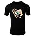 Produktbild Skoda Ice Age Scrat T-Shirt Logo Clipart Herren CAR Auto Tee TOP SCHWARZ WEIß Short Sleeves Present Christmas (L, Schwarz)