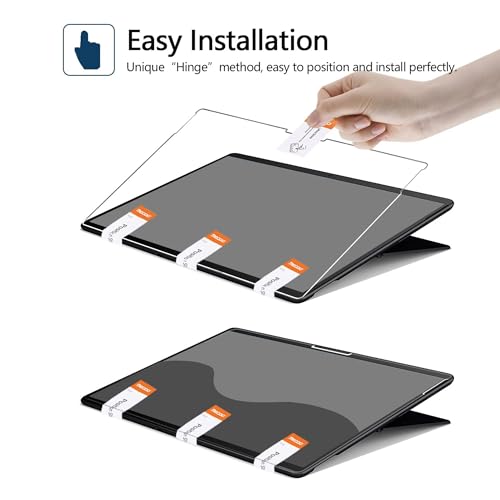 Megoo Glass Screen Protector for Surface Pro 11 13inch 2024, 9H/ Easy Installation/Scratch Resistant/Surface Pen compatible, Also for Microsoft Surface Pro 10/9/8/X