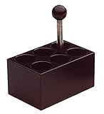 neoLab Aluminium Heizblock mit 6 Vertiefungen für Reagenzgläser, 25 mm Durchmesser