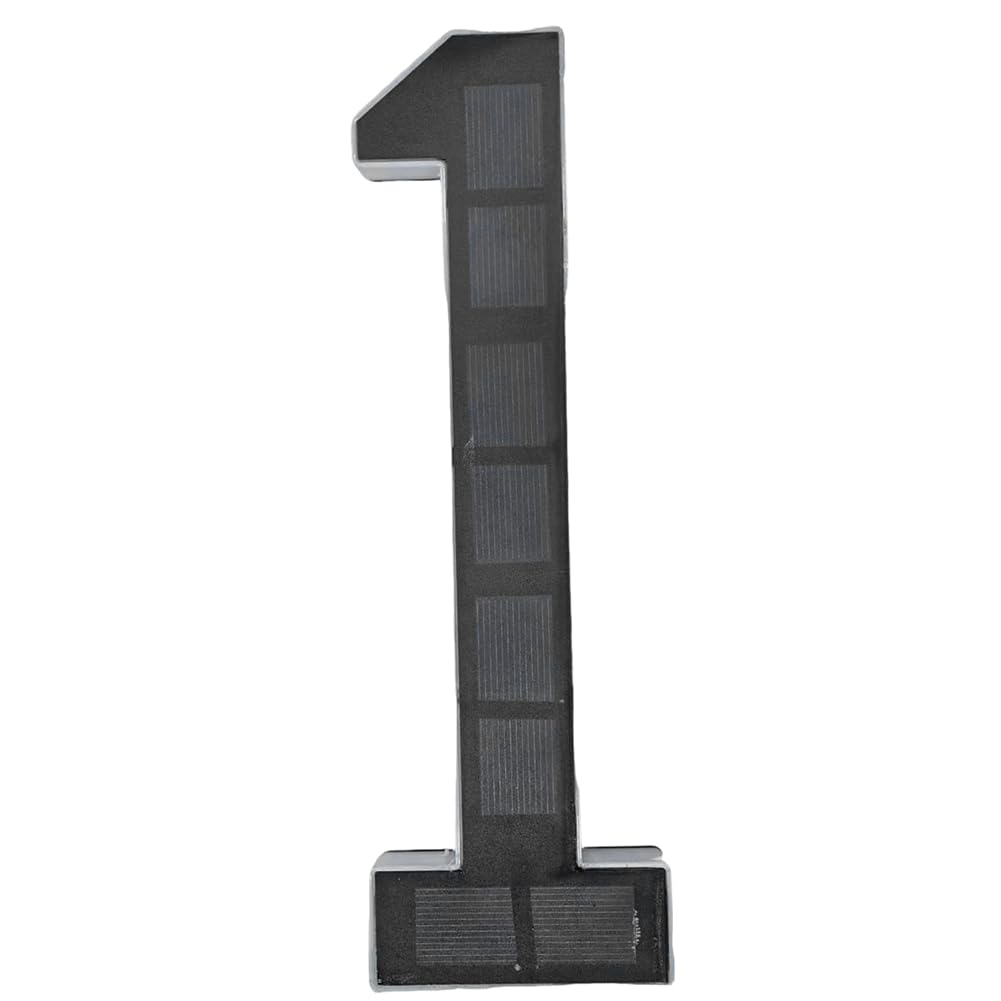 Aundhegrtt As Shown Solar House Numbers For Outside, Led Illuminated Address Sign,Waterproof Outdoor For House, Yard, Fence