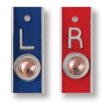 X-Ray Markers with Positioning Beads (Aluminum) - Non Personalized, 1/2" Lead Letters "L" & "R"