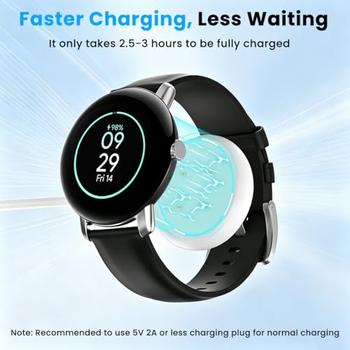 Image of ZORBES 3.3Ft /1M Type C to Google Pixel Watch 3 /Pixel Watch 2 Chargers, 4-Pin Snap-On Smartwatch Charger Compatible with Fitbit Ace LTE /Versa 3 /Versa4, Sense 2 /Sense