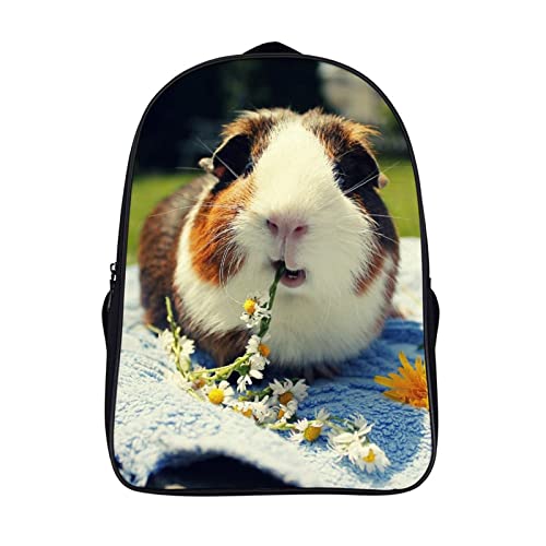 Sac d'école pour enfants cochon d'inde et sac à dos de mode 3D cool pour ados