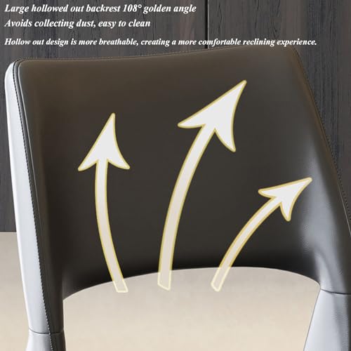 Chaises lounge pour la cuisine et le restaurant, lot de 2 sièges rembourrés en cuir synthétique