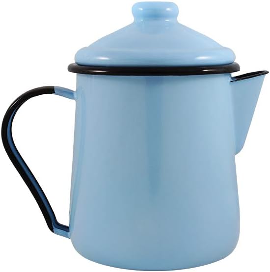 Leiteira Tradicional 12 Esmaltada Azul claro - 1100 ml - Ewe... - imagem principal do produto