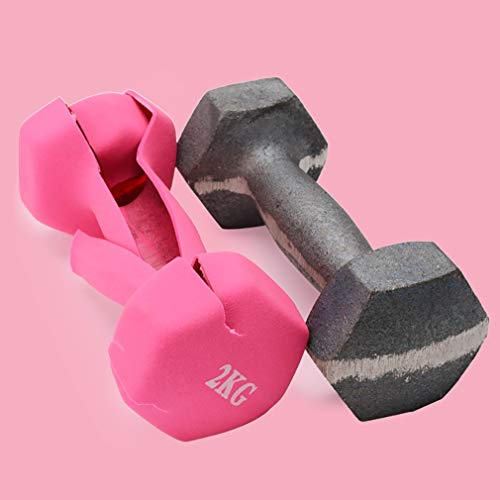 Dumbbell zware gewichten Barbell Matal handvatten for uw krachttraining Home Gym Exercise Equipmen (Color : Pink… - Afbeelding 7
