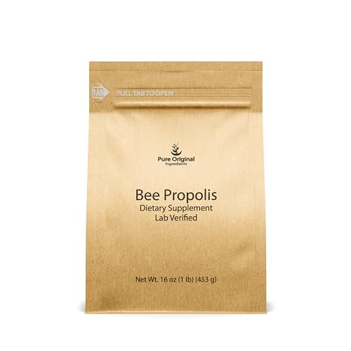 PURE ORIGINAL INGREDIENTS Bee Propolis Powder (1 lb) No Fillers, Lab Verified, Always Pure
