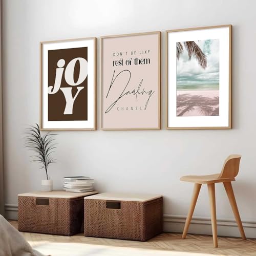 Image of HOTHOUSE Painting Modern Wall Art Home Decoration Paintings With Frame For Living Room Bed Room Hotel Wall Decor Digital Reprint Set of 3 (19X25 inch)