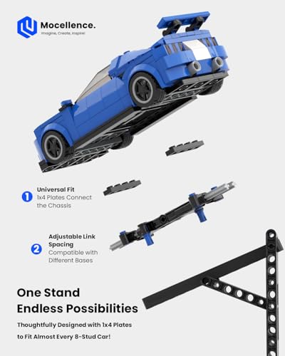 Image of Display Stand for Lego Speed Champion Cars (1 Pack), Upgraded 3-Layer Stand for Lego Car 76917 76908 76918 76915 76914 76907 76901 76902 and More, Display Building Kit for Kids, Boys and Girls